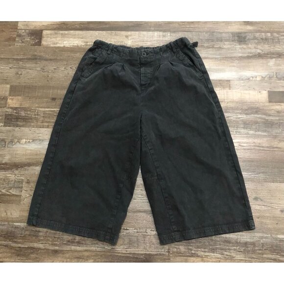 Free People Hard Rain Gaucho Pants Washed Black Size 10 - Picture 1 of 5